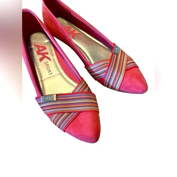 💜ANNE KLEIN SPORT Women's Red Flats - Picture 3 of 6